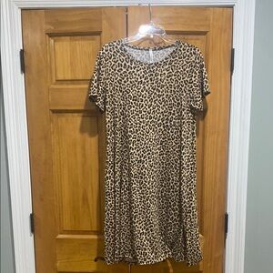Leopard Print Women's Dress